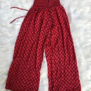 BAND OF GYPSIES Red Palazzo Pants Size Small